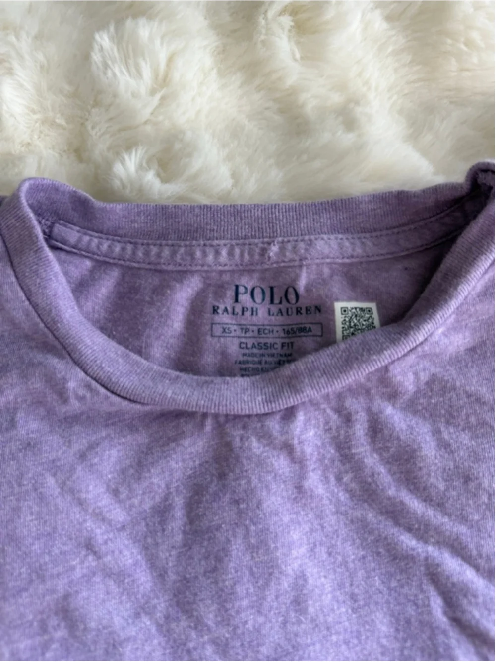 Preowned, Polo Ralph Lauren light lilac t-shirt, Men’s XS